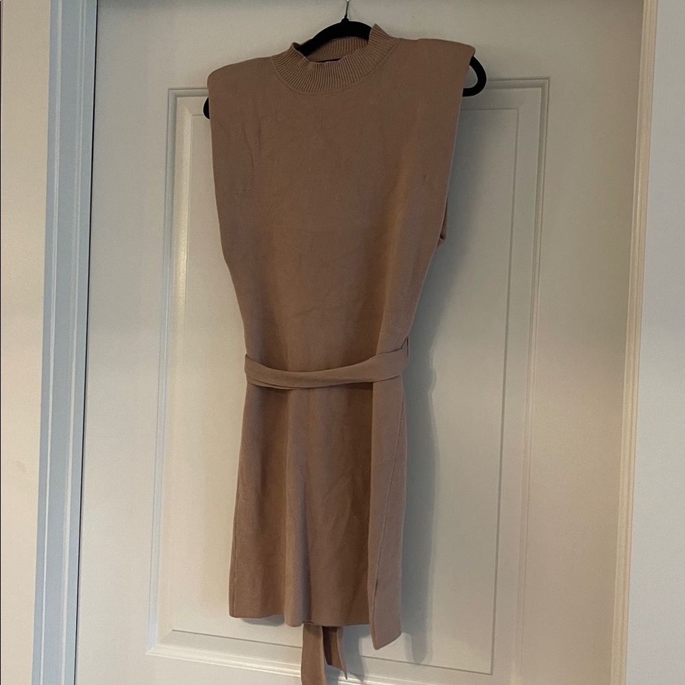 Le Lis Tan Mini Dress